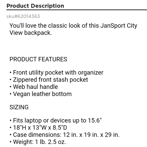 Jansport City View Remix Backpack Camo Ombre - Picture 5 of 9